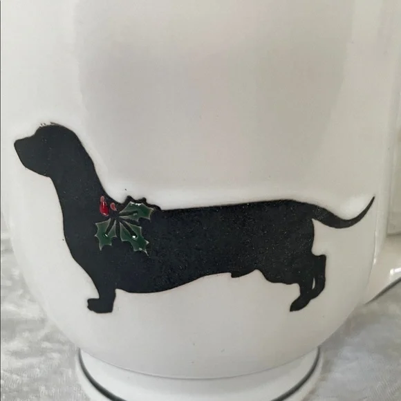 Spectrum designz Festive large Dachshund Mug with Red Interior - Picture 5 of 7